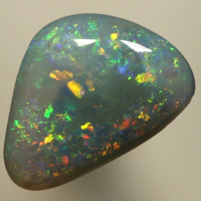 SOLID SEMI BLACK OPAL Bright sparkles, orange and greens with a touch of blue